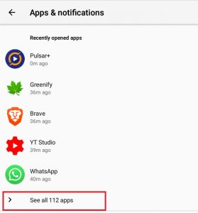 clear cache on android without app
